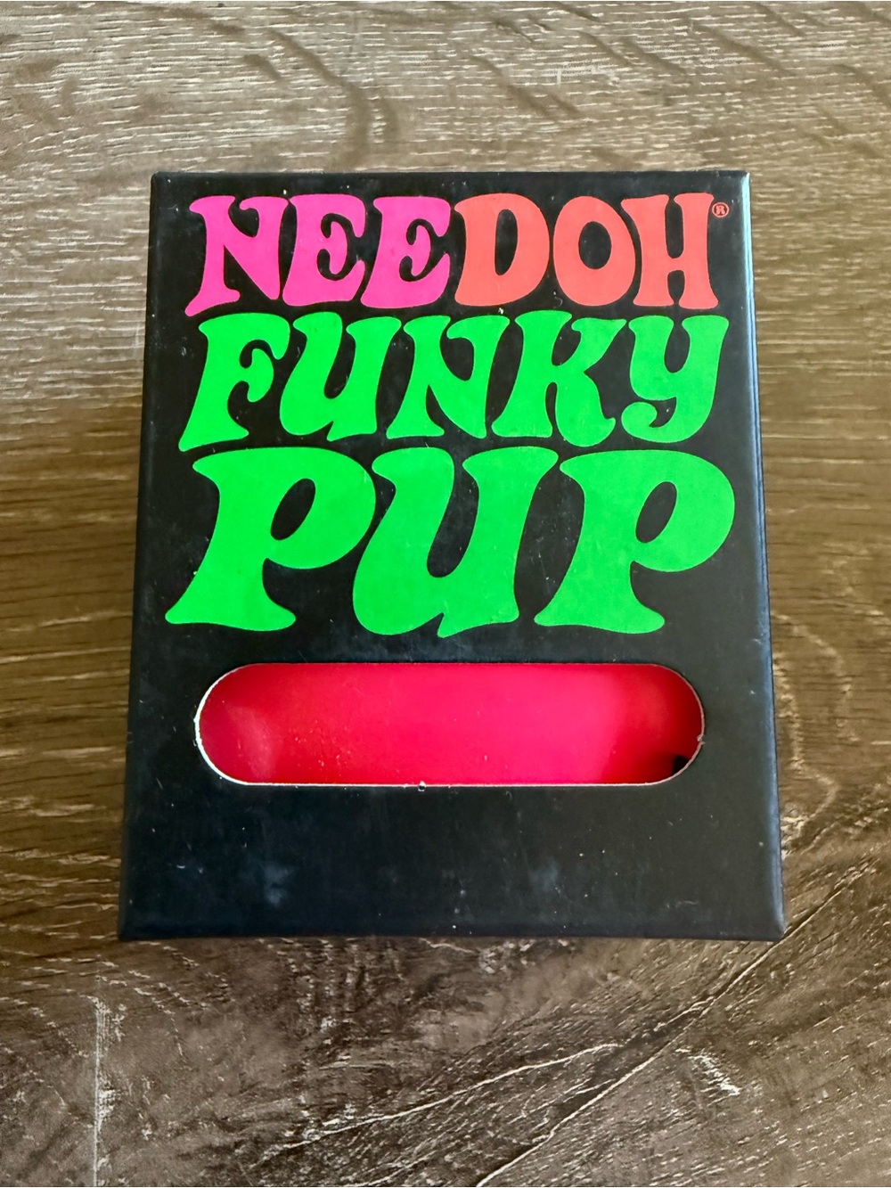 Needoh Funky Pup Toy - Neon Pink - Picture 2 of 2